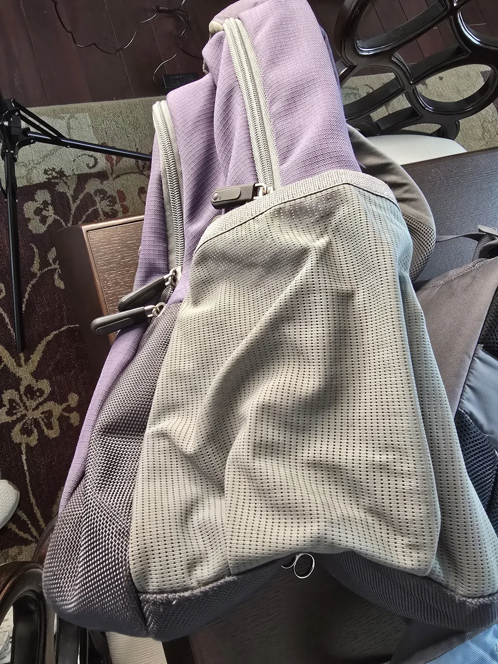Samsonite Purple and Gray Men's Backpack